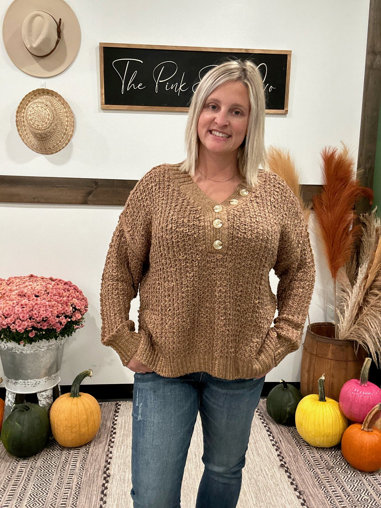 Henna sweater top