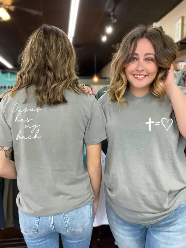 THE JESUS HAS MY BACK TEE