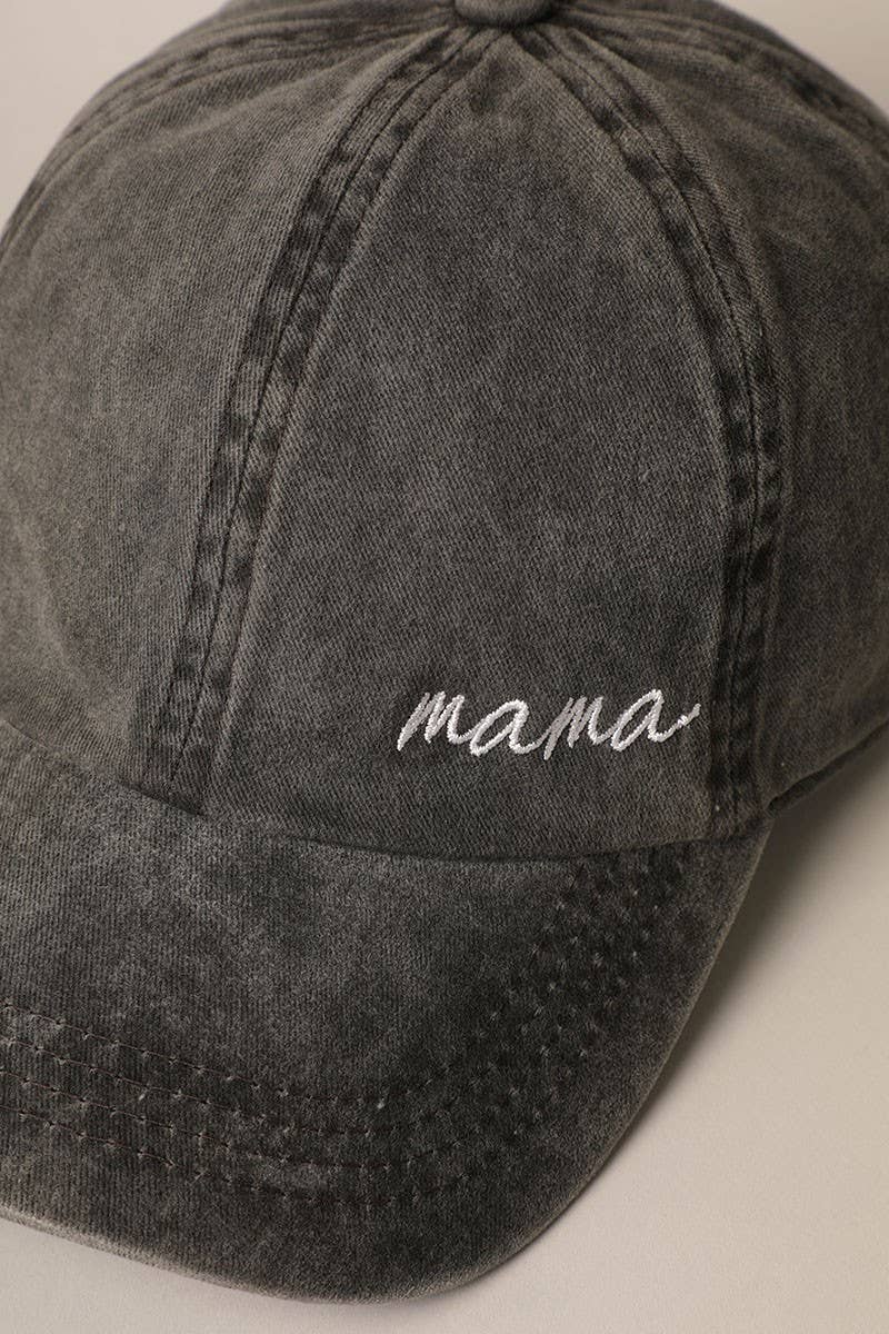 MAMA EMBROIDERY BASEBALL HAT