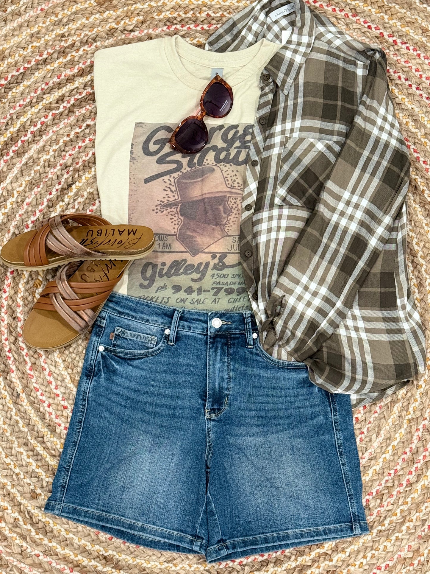 JUDY BLUE DARK WASH MIDIS