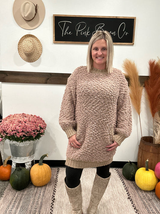 FLUFFY SWEATER TUNIC