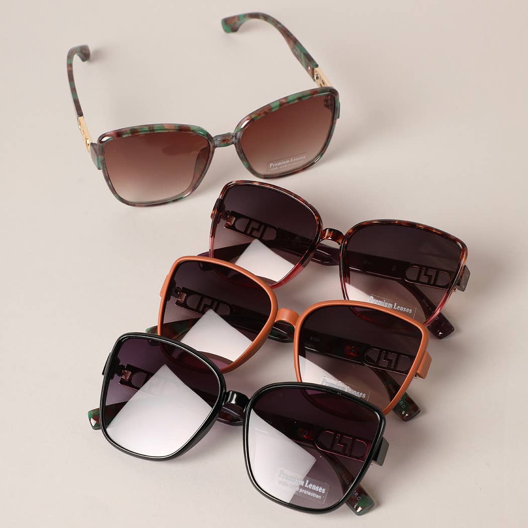 Thin Multicolored Frame Sunglasses