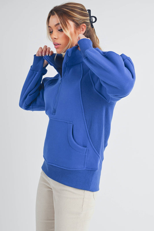STREETLINE ZIPPED CREW