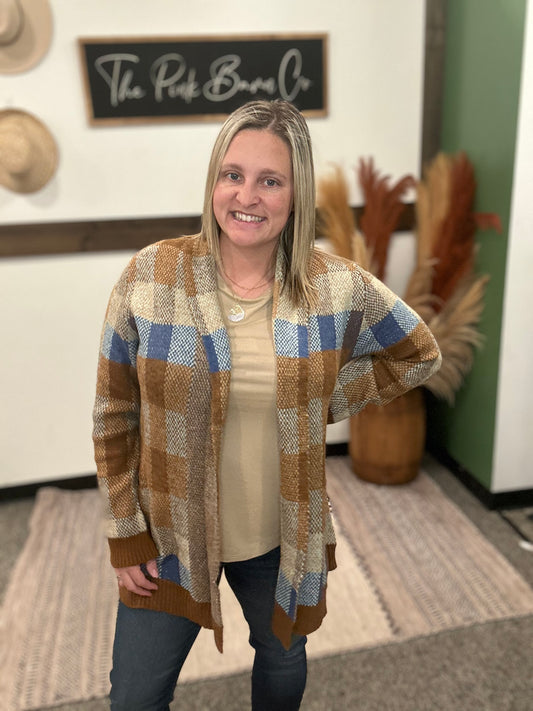 KEREN HART MULTI COLORED CARDIGAN