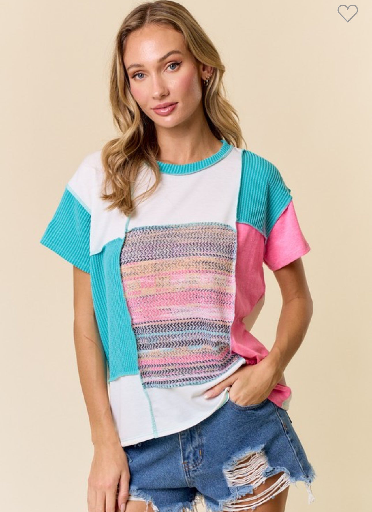 VIBRANT PATCHWORK BLISS TEE