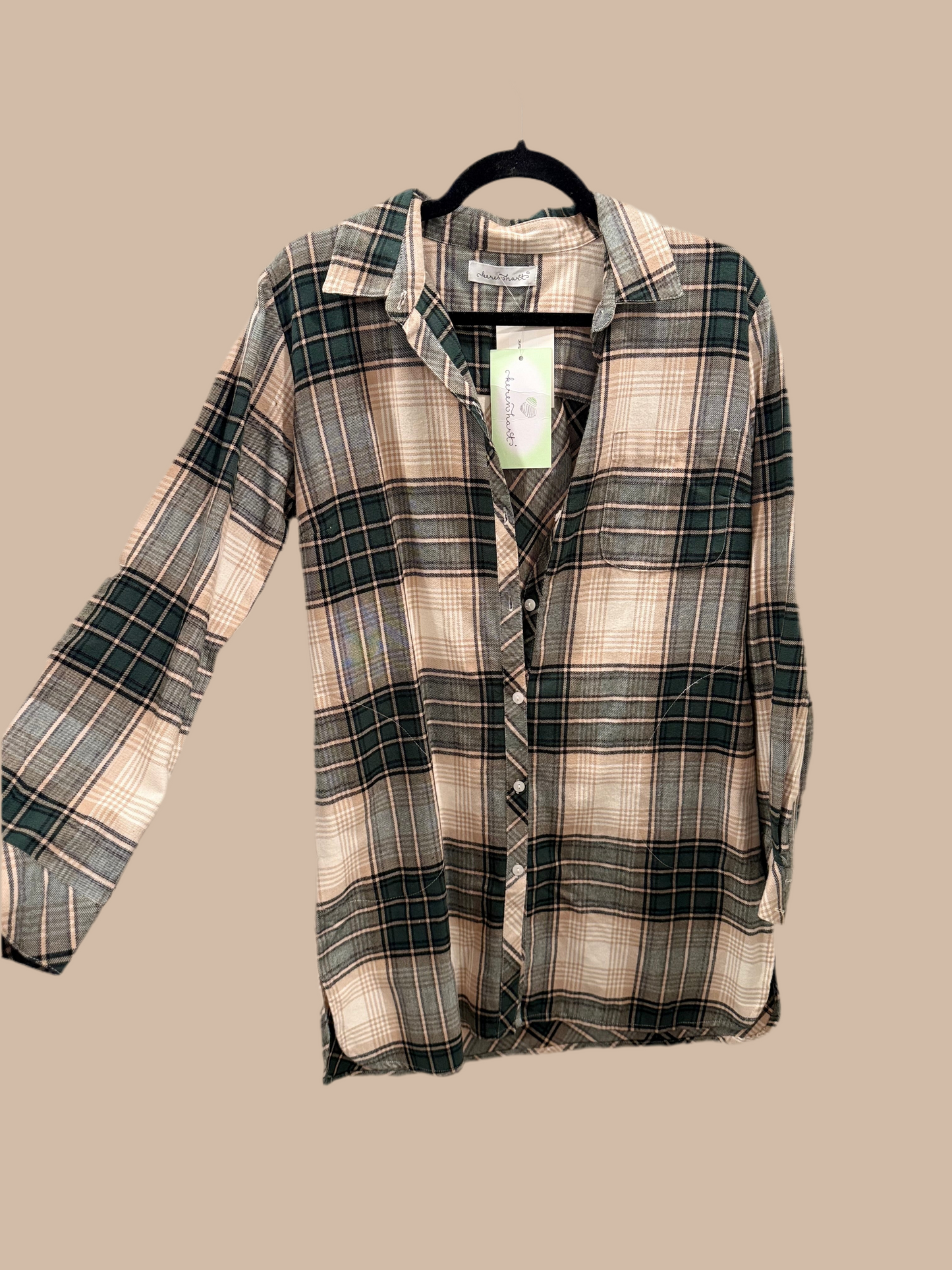 HUNTER TAUPE TUNIC/FLANNEL