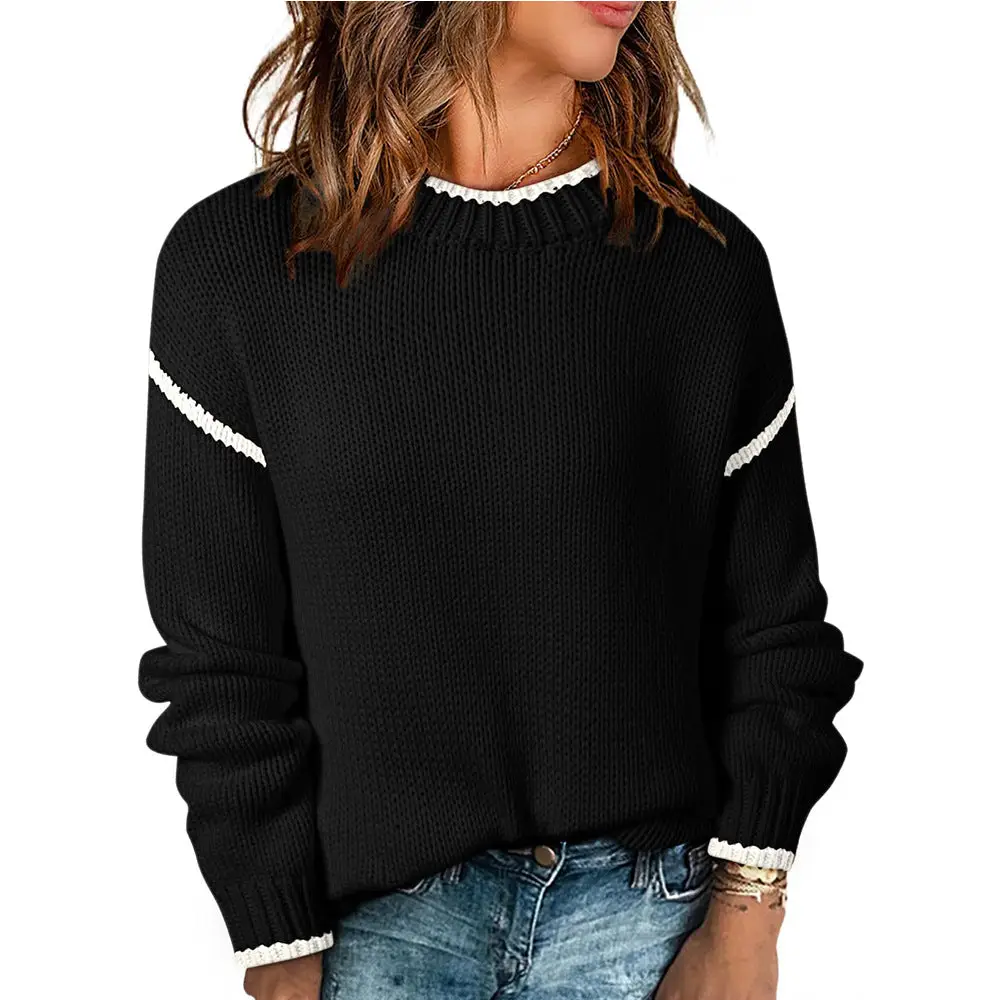 THE COLOR BLOCK KNIT SWEATER