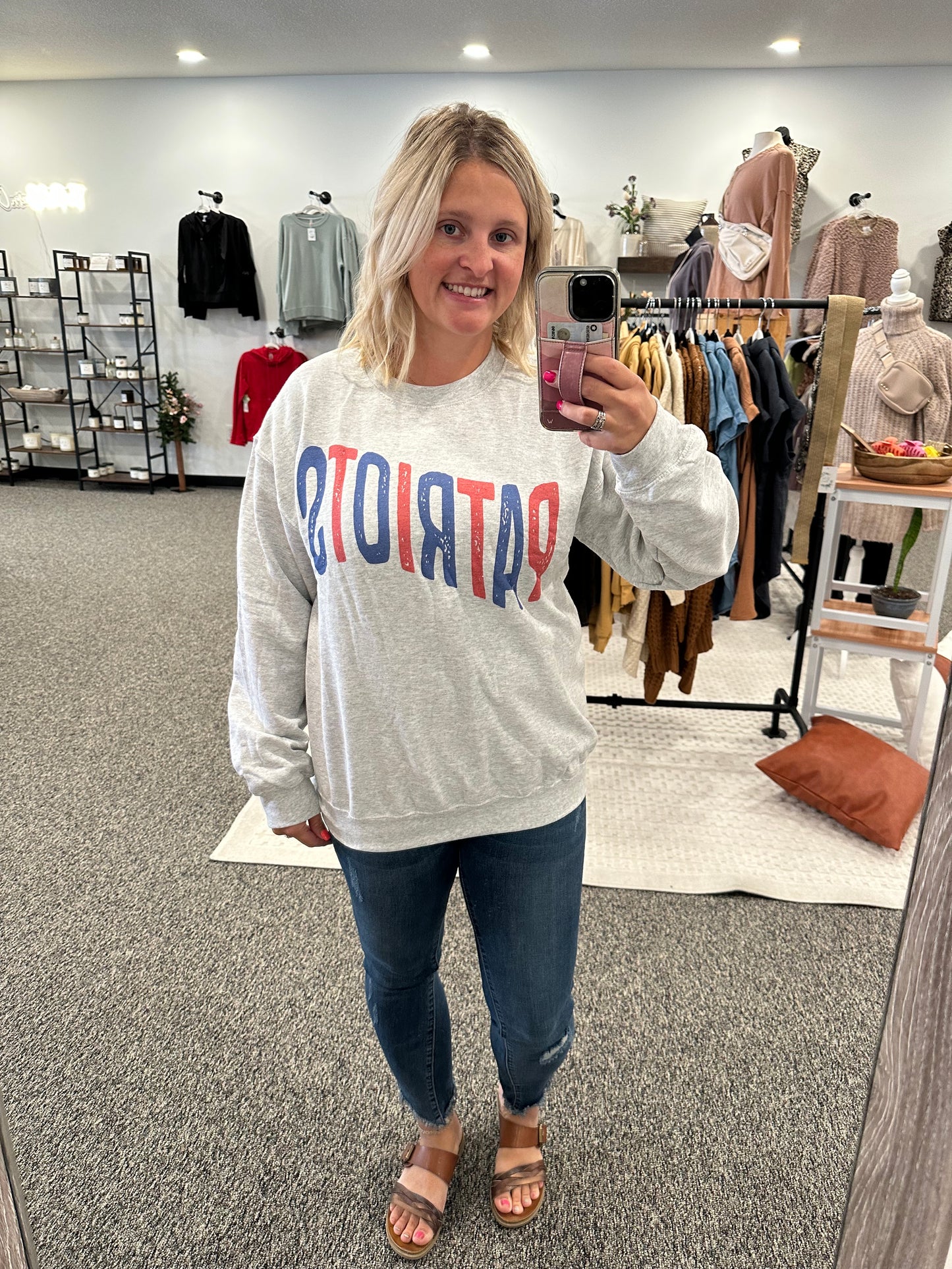 Patriots crew neck