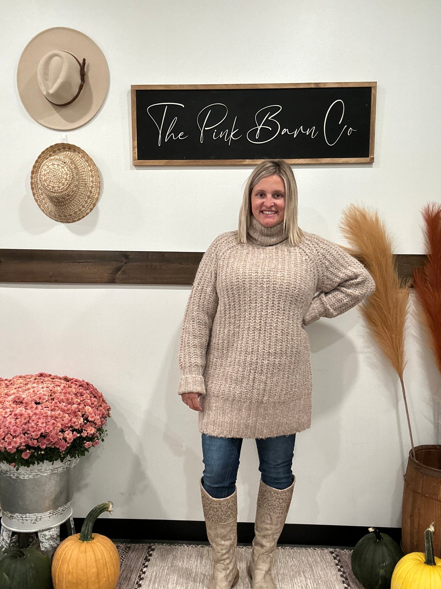 TURTLENECK TUNIC SWEATER