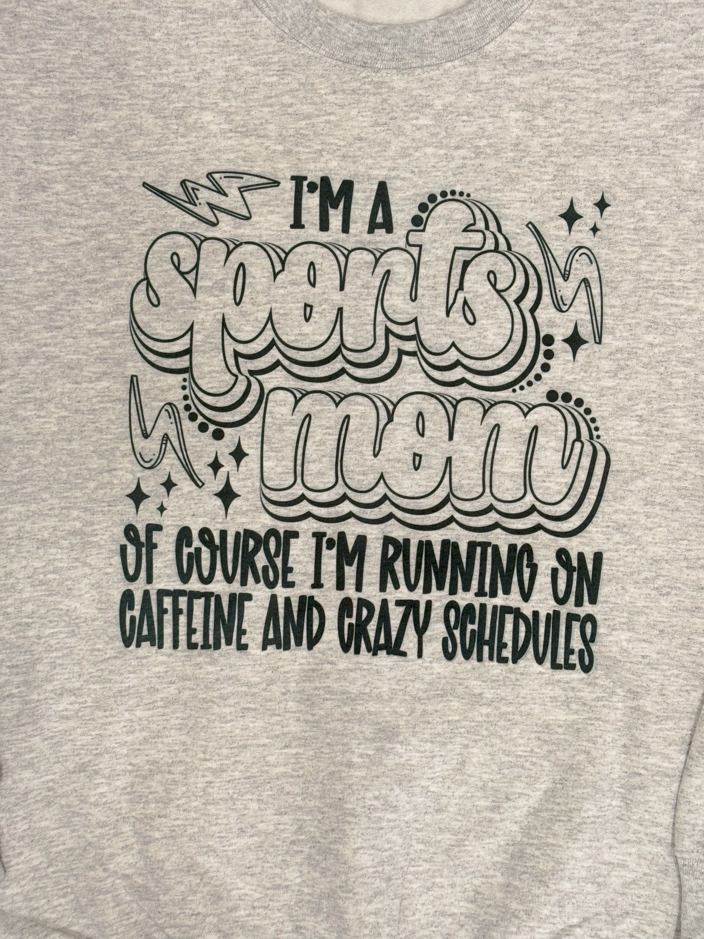 THE SPORTS MOM ENERGY CREWNECK
