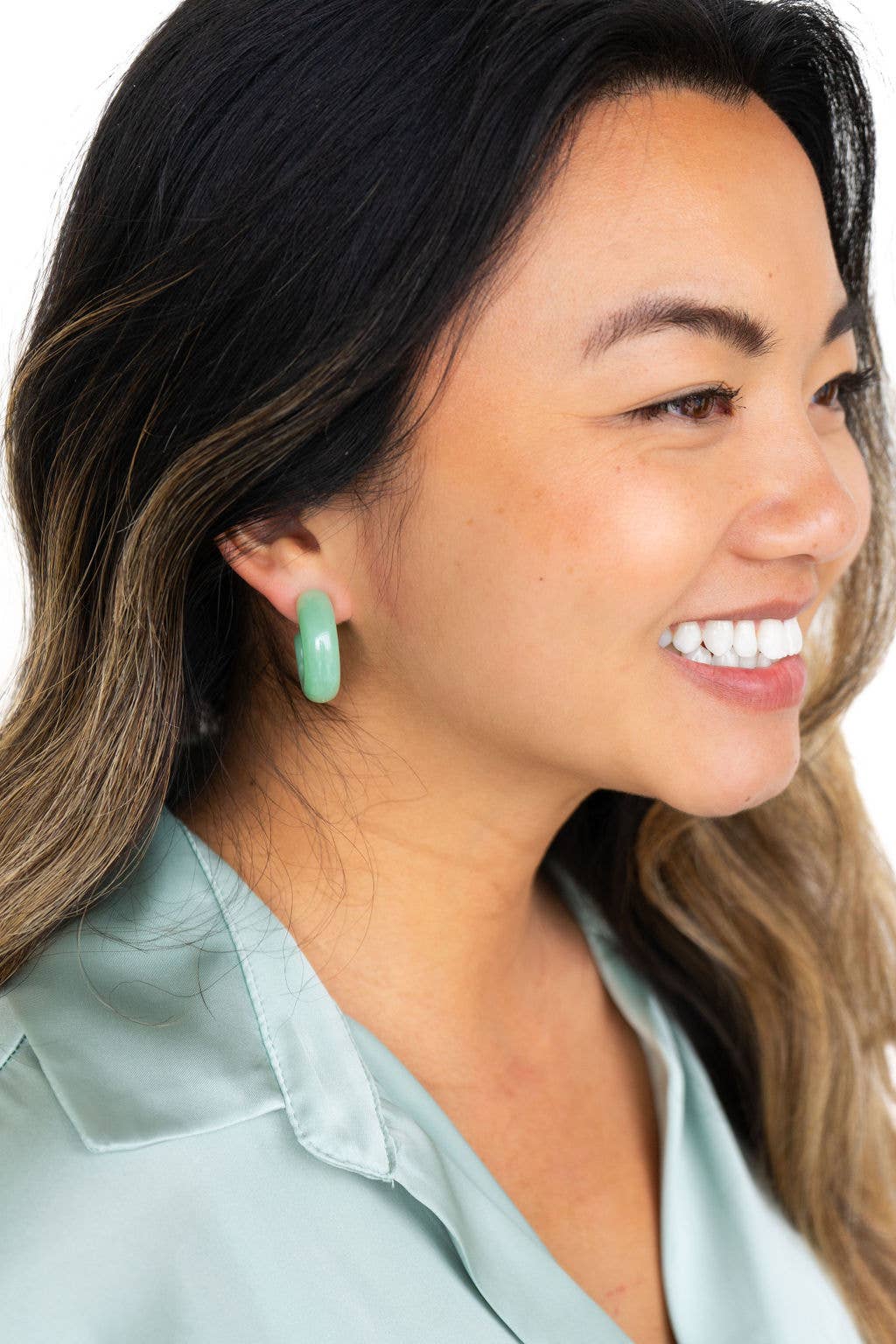 Chloe Hoops - Sage