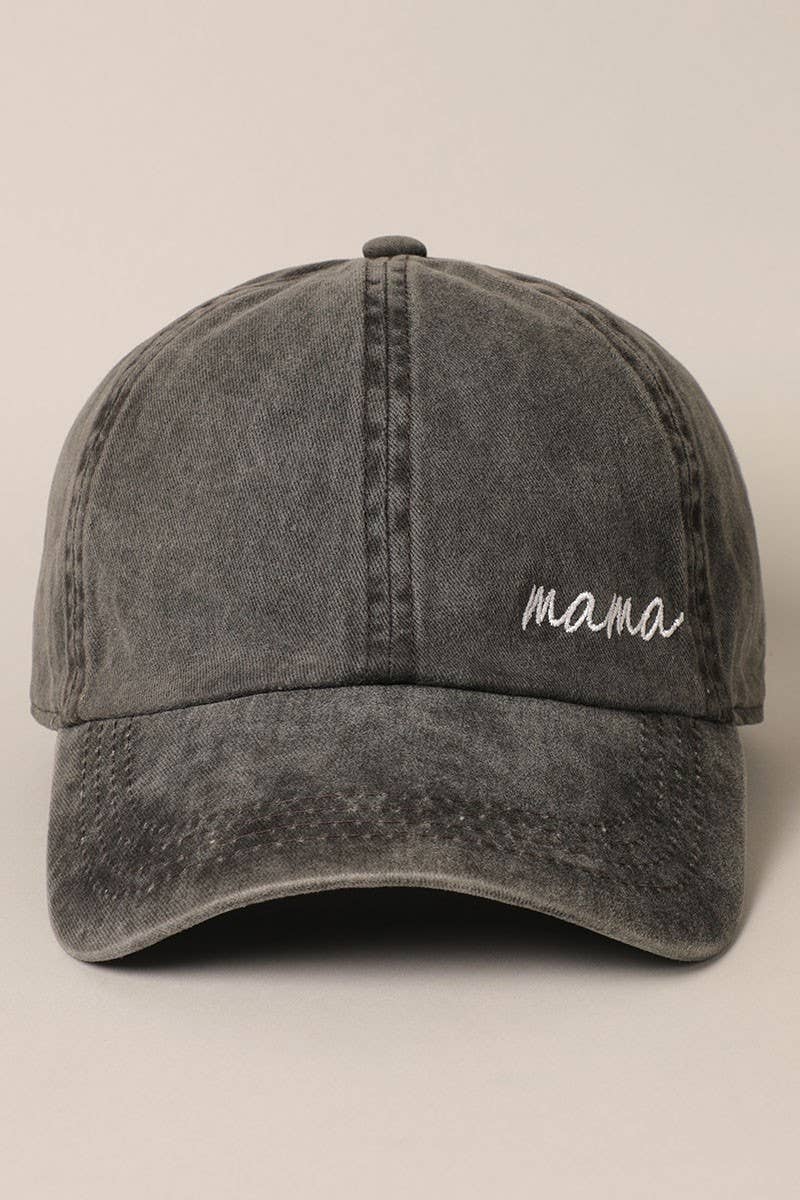MAMA EMBROIDERY BASEBALL HAT