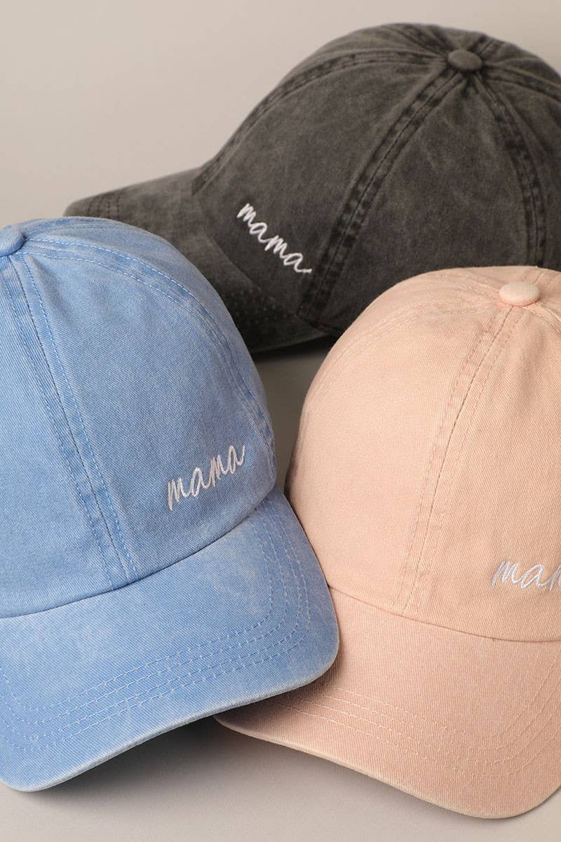MAMA EMBROIDERY BASEBALL HAT