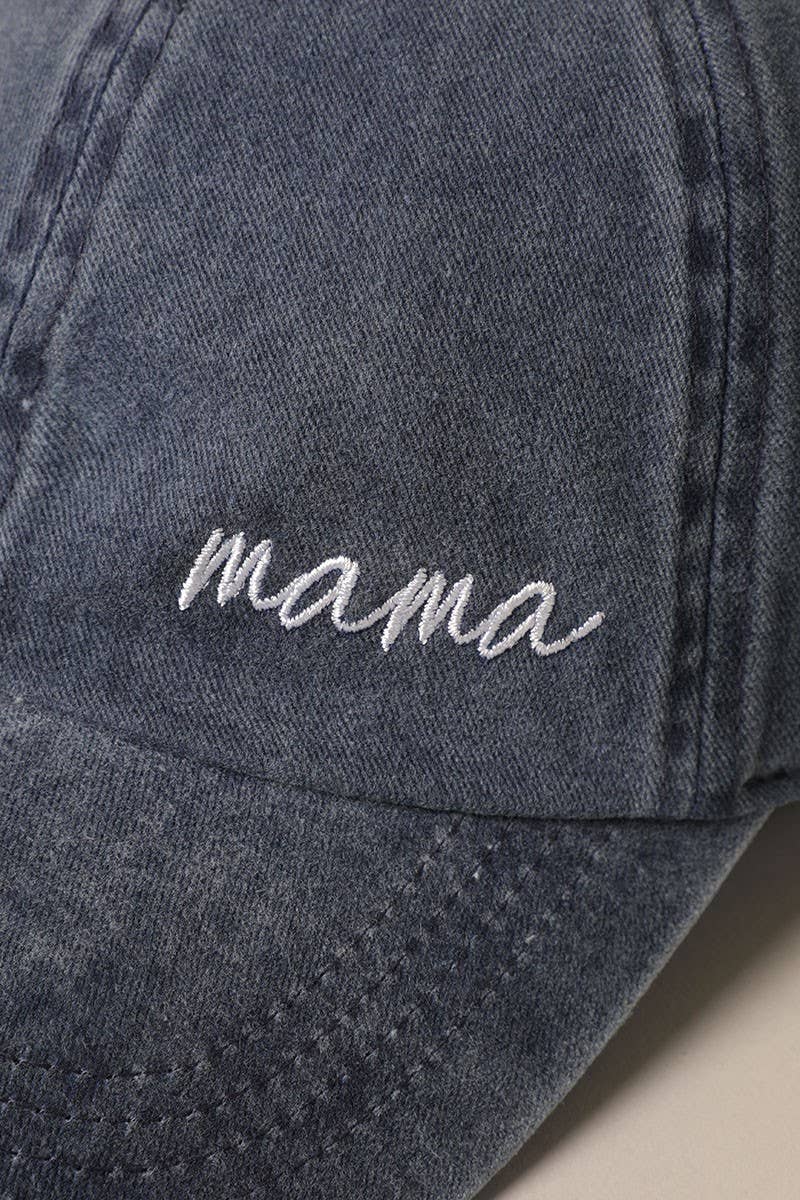 MAMA EMBROIDERY BASEBALL HAT