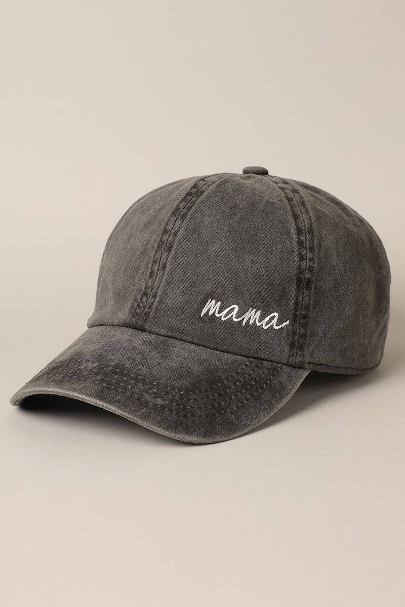 MAMA EMBROIDERY BASEBALL HAT