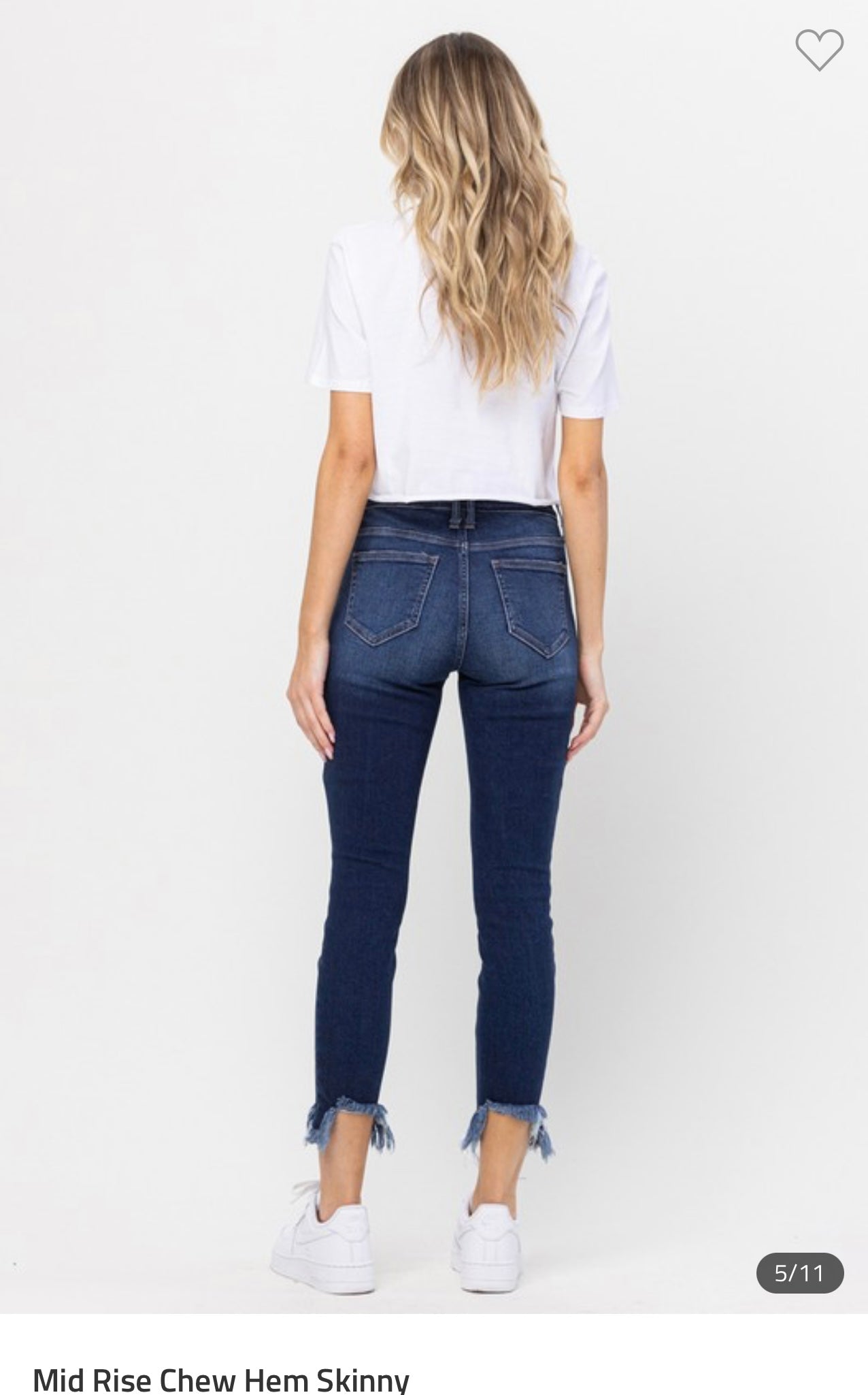 Dark mid shark hem