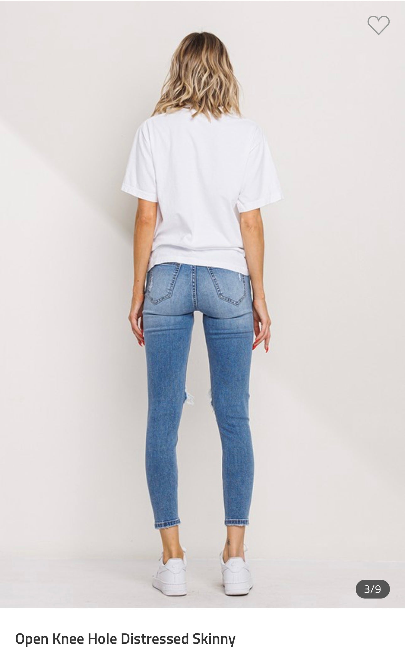 KNEE DISTRESSED SKINNY