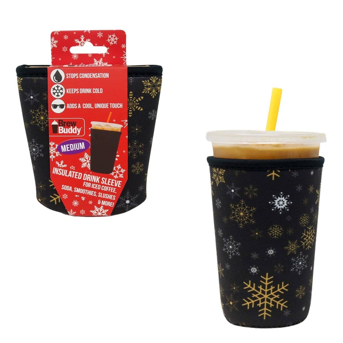 HOLIDAY Brew Buddy Iced Coffee Sleeve - Snowfall