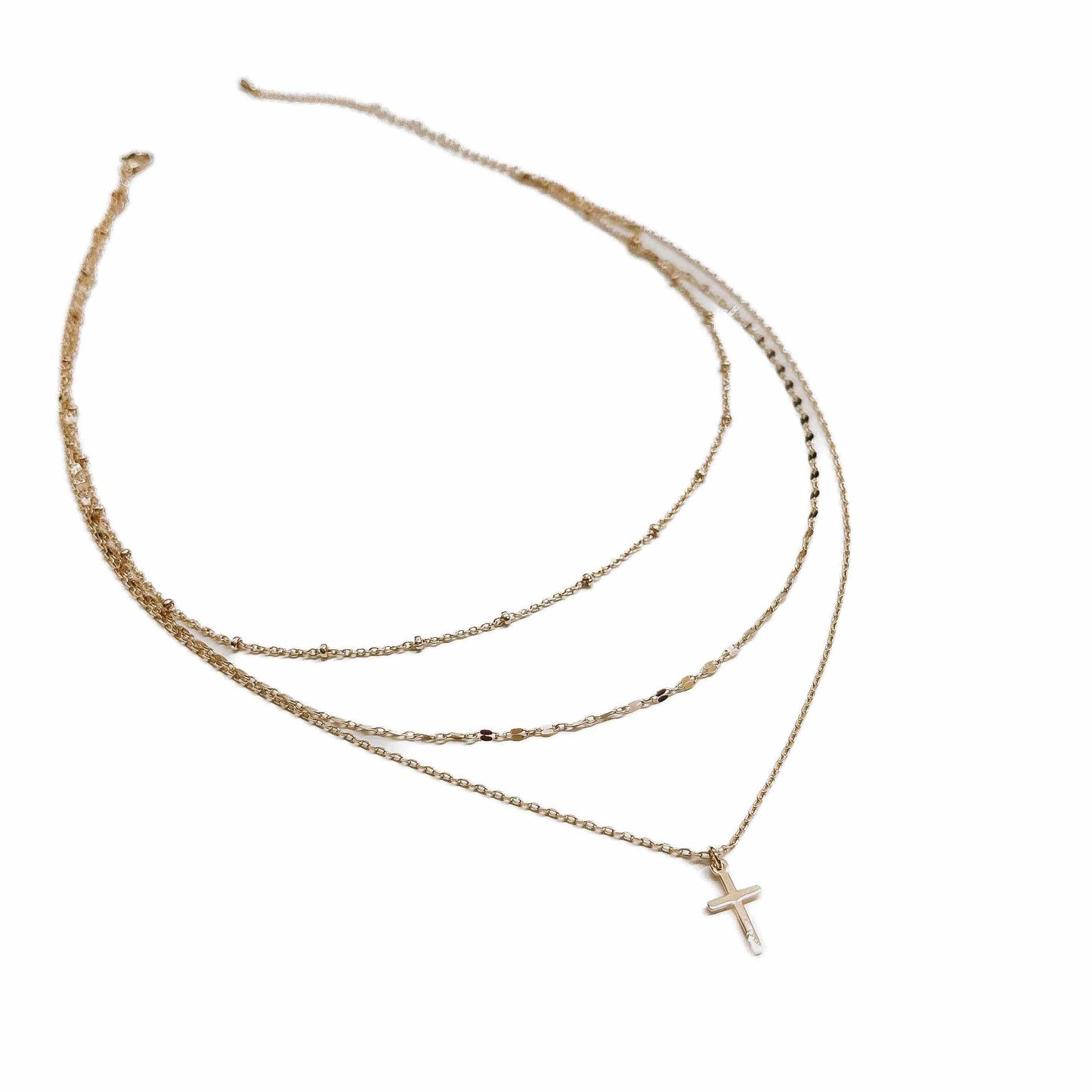 Cross Layered Necklace