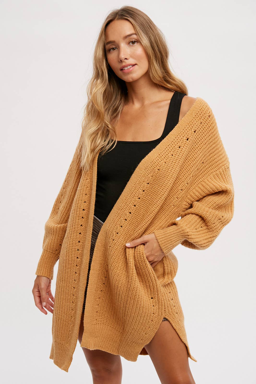 POINTELLE CARDIGAN