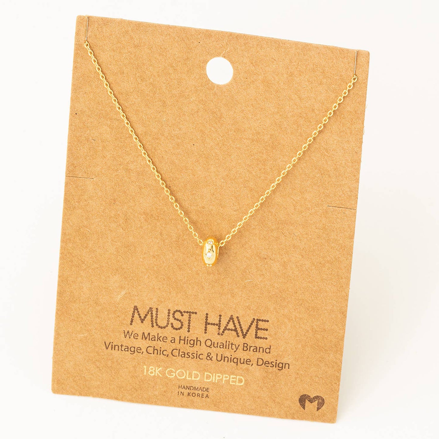 Oval Pendant Necklace