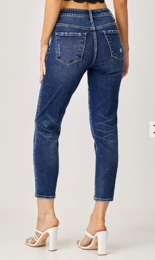 RISEN MINI DISTRESSED JEAN