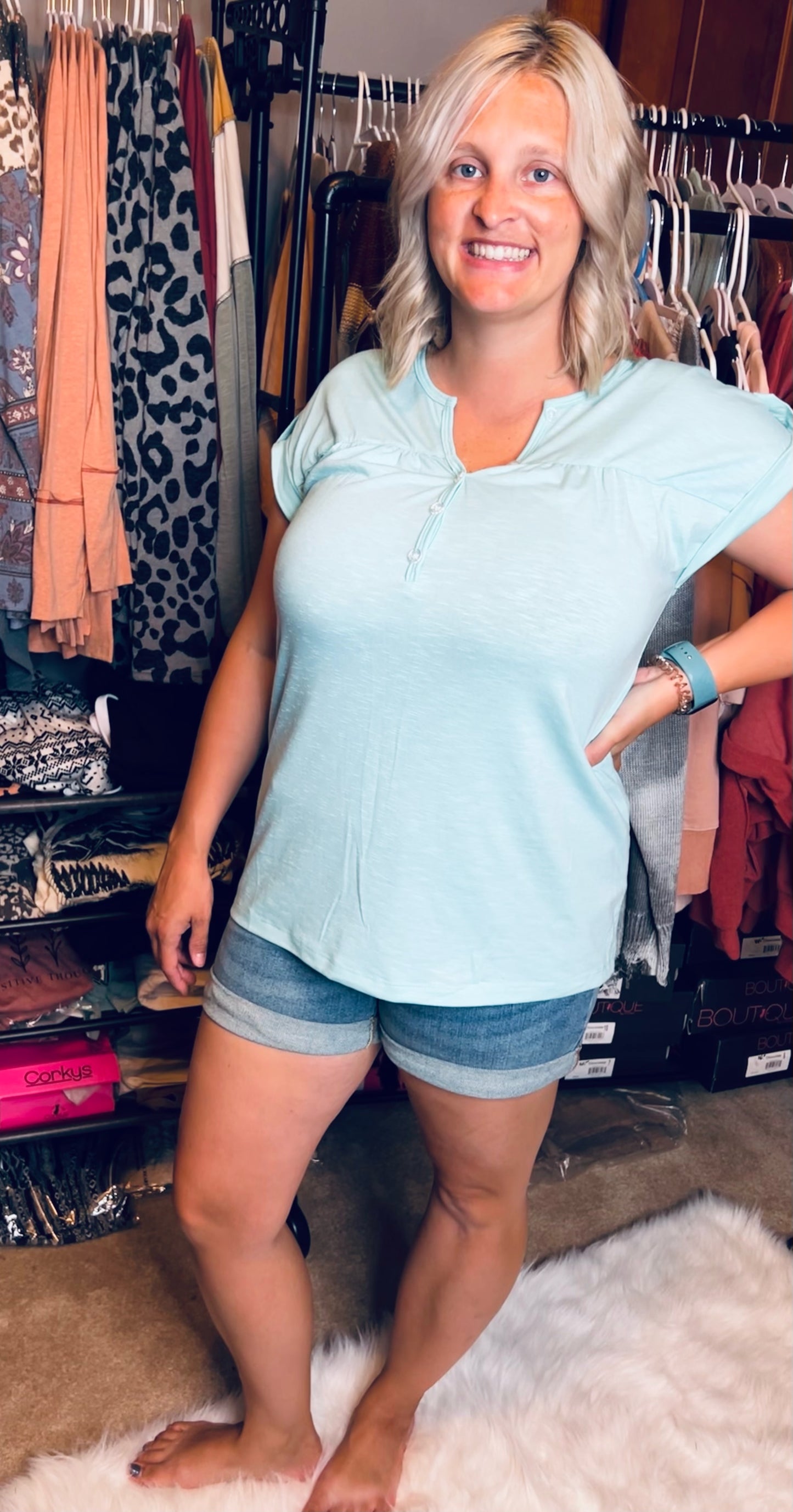 Cuffed shorts