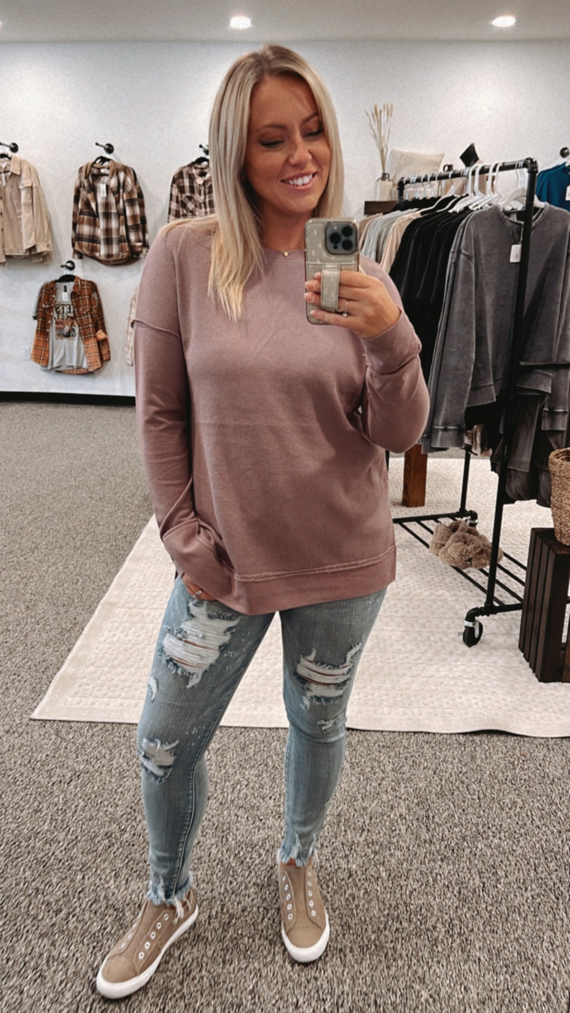 Waffle knit- Long Sleeve