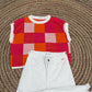 THE SUMMER CHECKERED SWEATER TOP