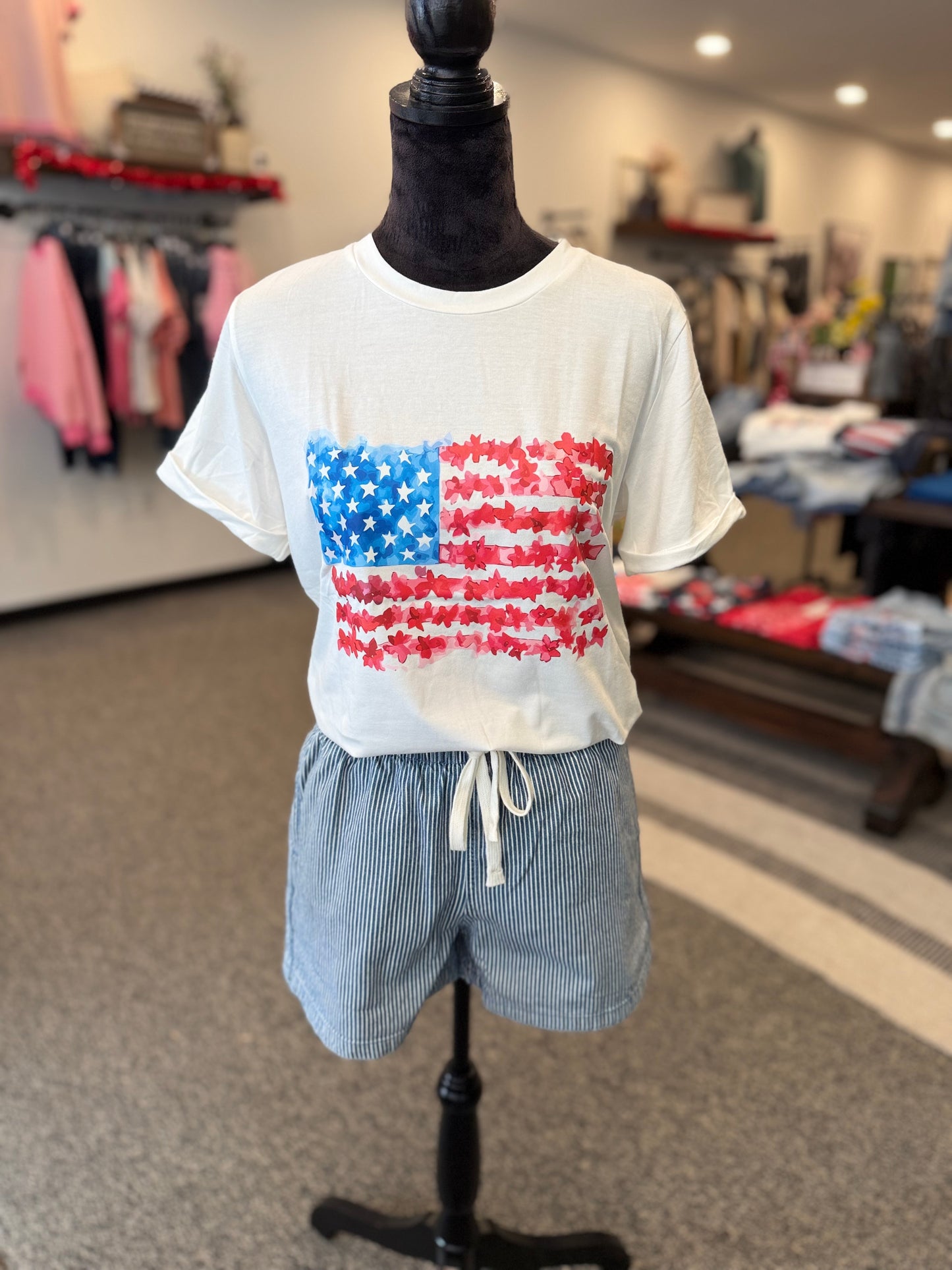 STARS, STRIPES, AND WILDFLOWERS TEE