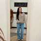 THE MAPLE N CREAM STRIPED SWEATER