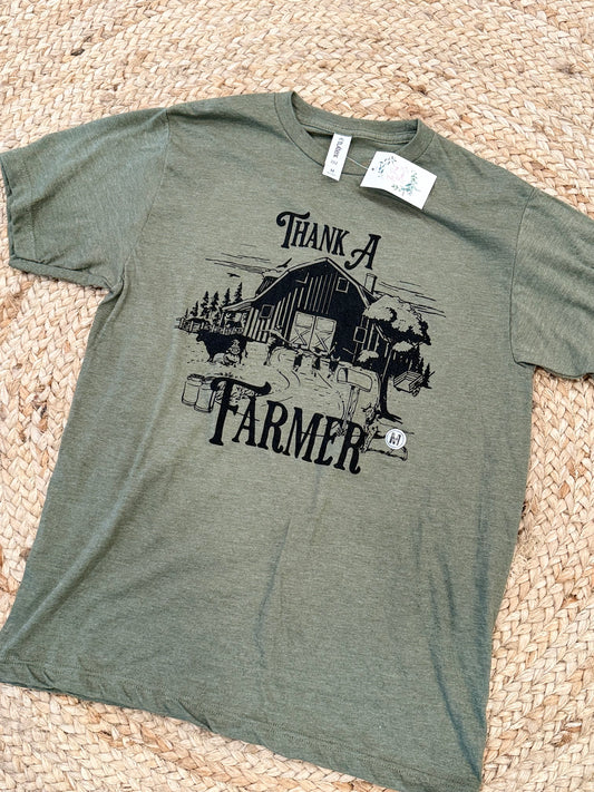 THANK A FARMER GRAPHIC TEE
