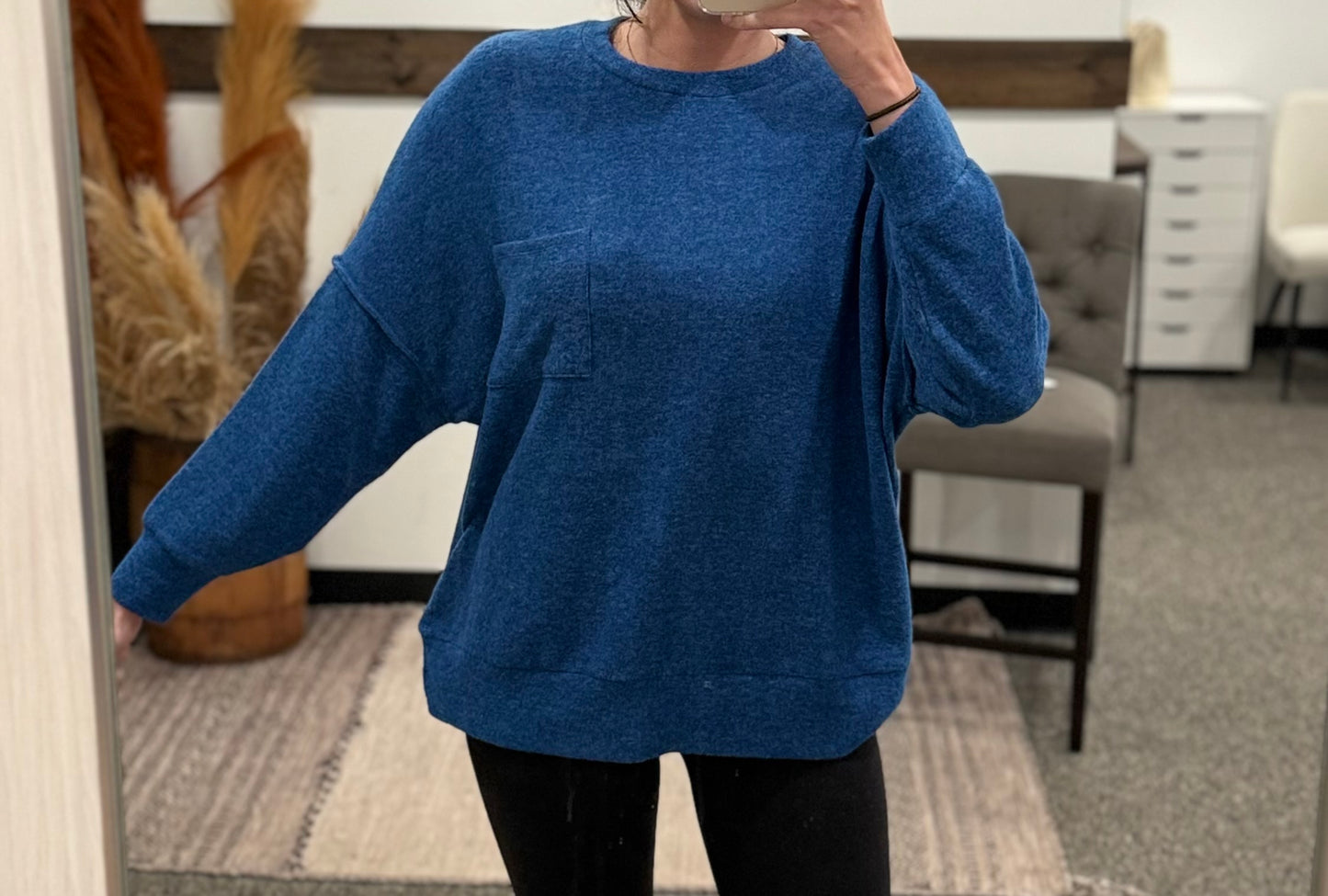 ZENANA BLUE SWEATER