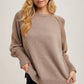 FRENCH TERRY KNIT SWEATER