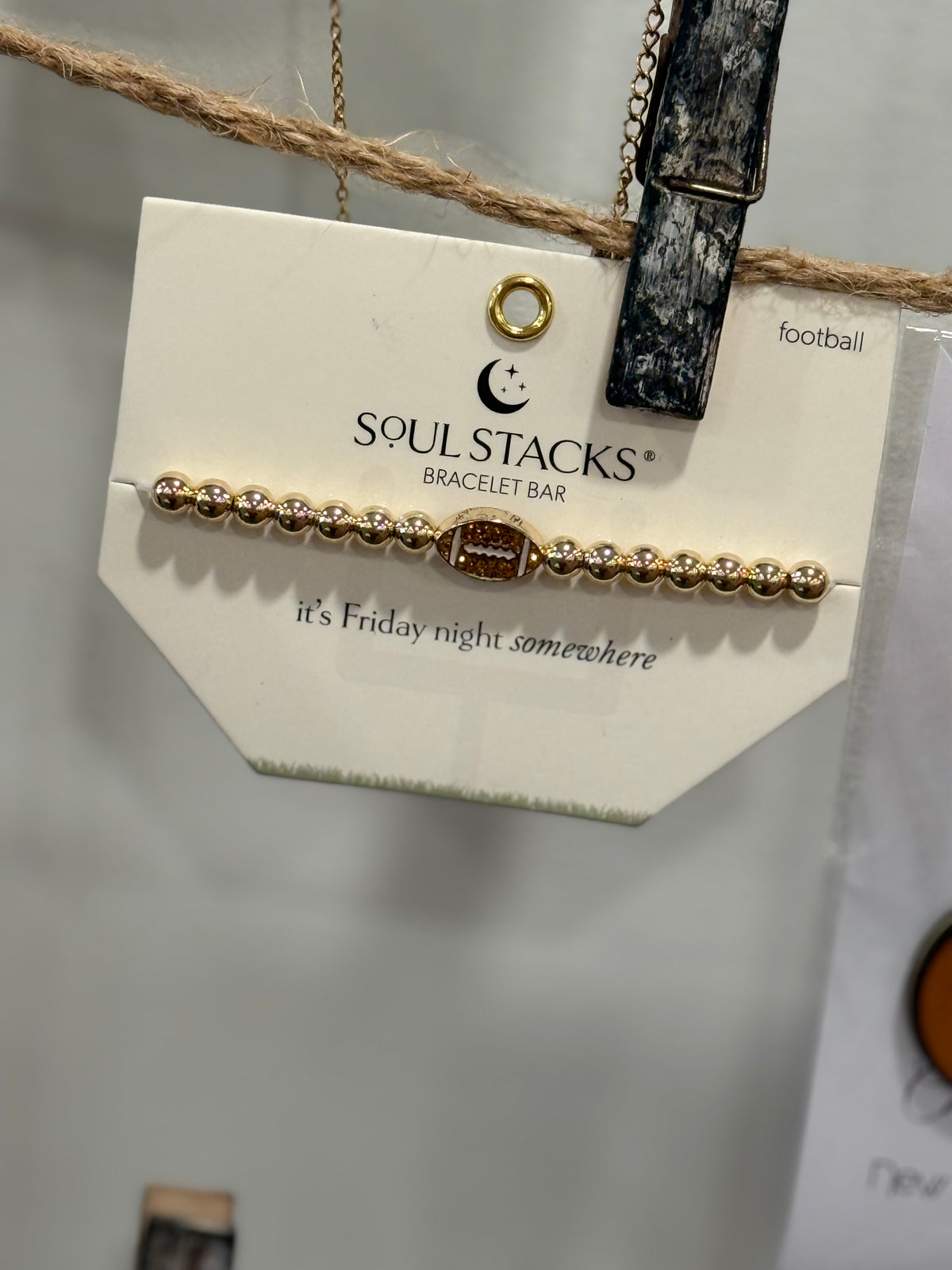 THE GAME DAY GOLD BEADED BRACELET