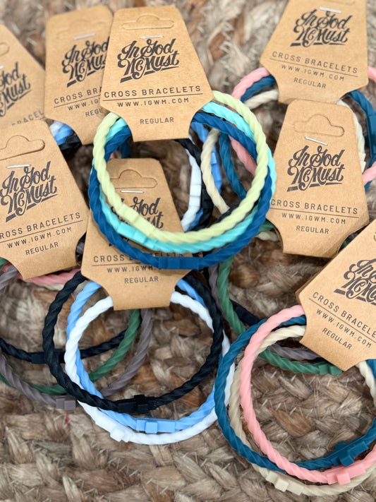 THE FAITH IN COLOR CROSS BRACELET TRIO