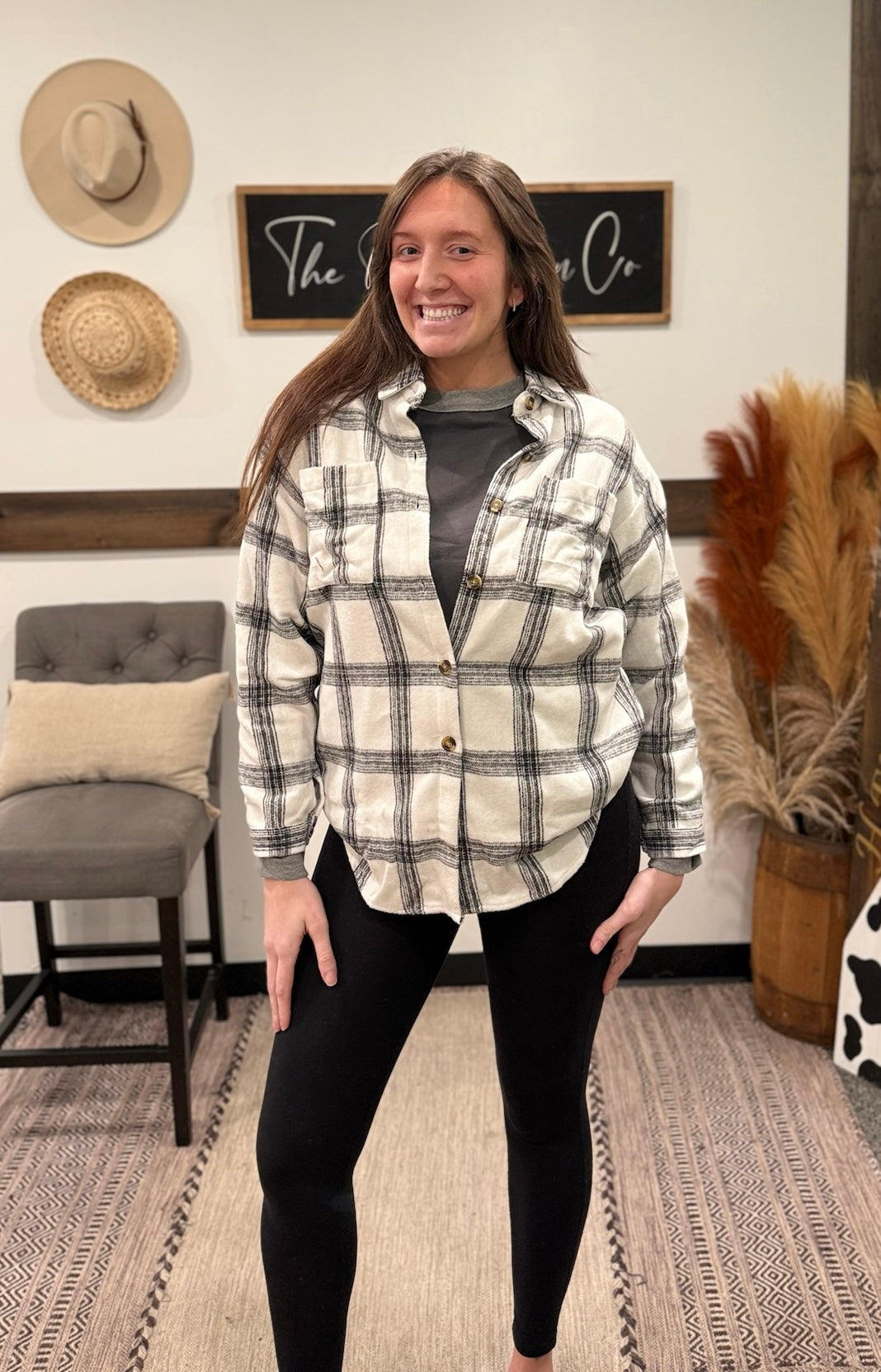 THE MAIN STREET PLAID SHACKET