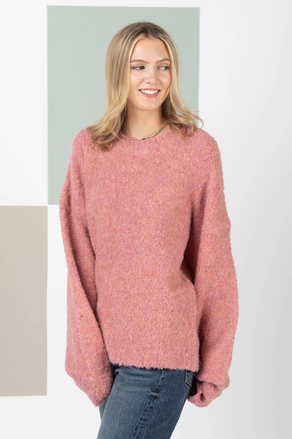 Fuzzy Cozy Knit Sweater