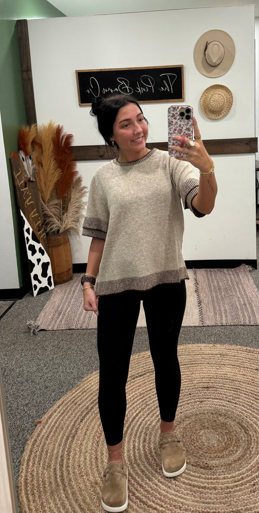 THE COFFEE DATE CONTRAST TOP