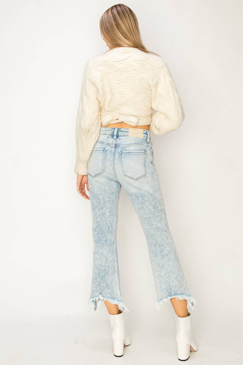 ART -CROP FLARE  JEANS
