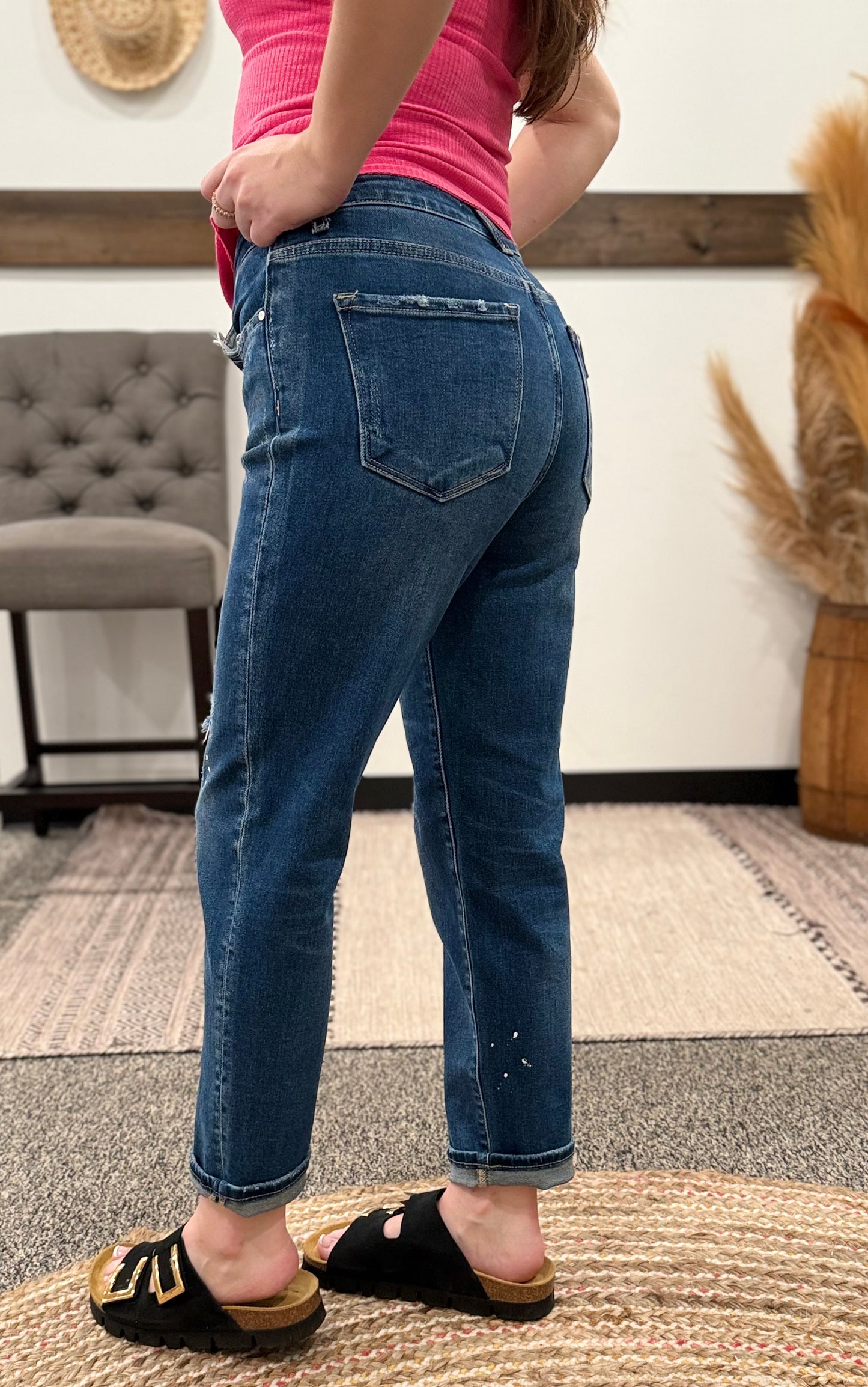 RISEN MINI DISTRESSED JEAN