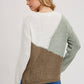 GEOMETRIC COLORBLOCK SWEATER