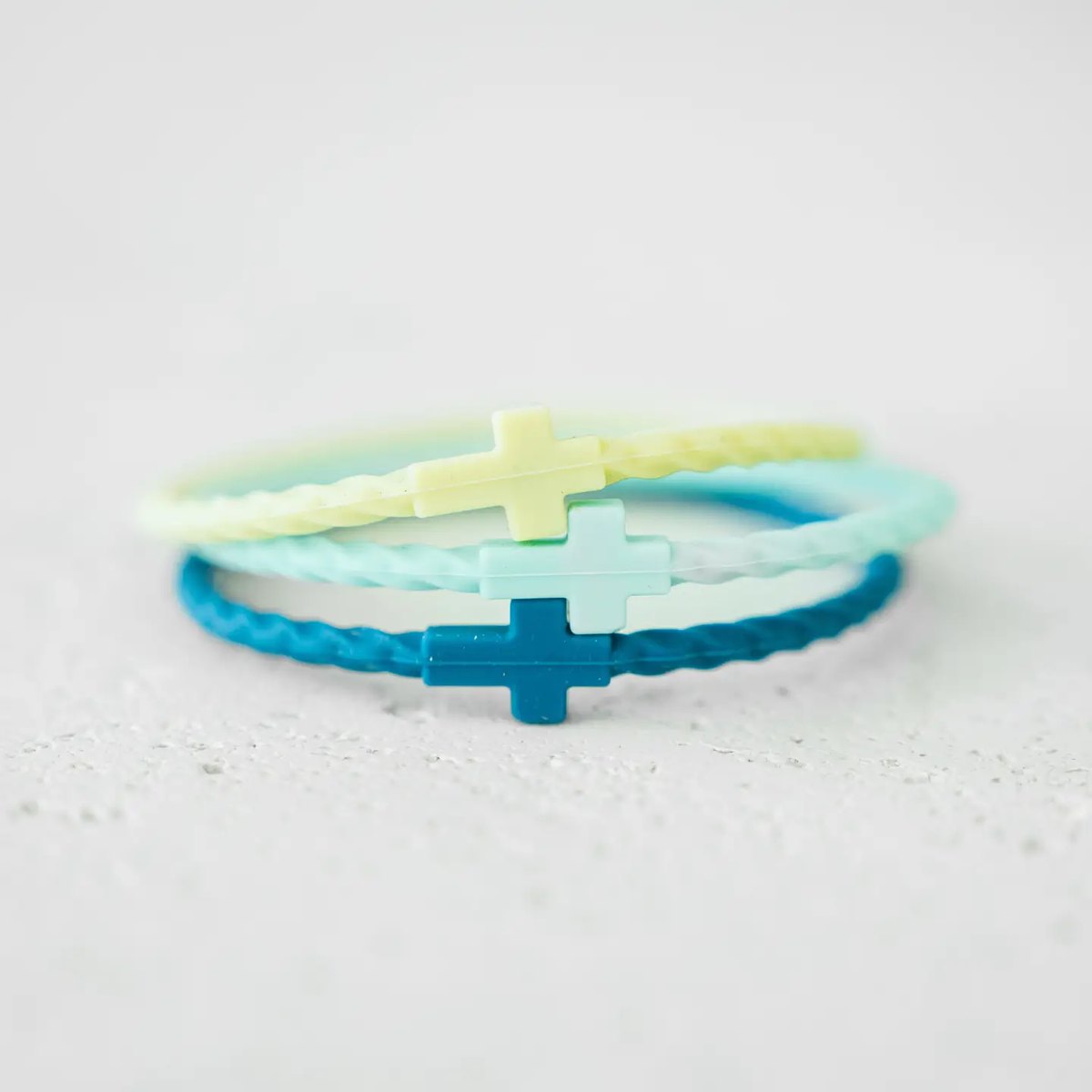 THE FAITH IN COLOR CROSS BRACELET TRIO