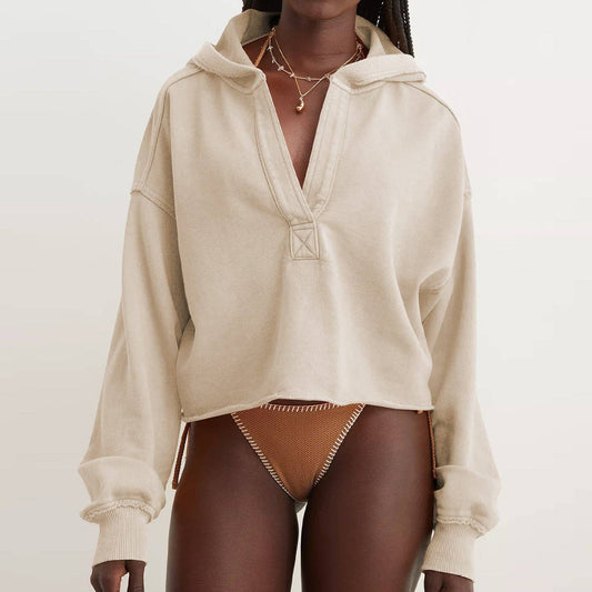 THE SANDY SHORES CROPPED HOOD