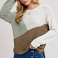 GEOMETRIC COLORBLOCK SWEATER