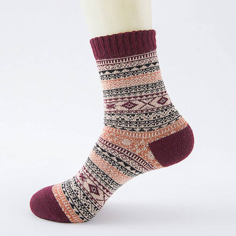 TRIBAL VINTAGE LINED SOCKS