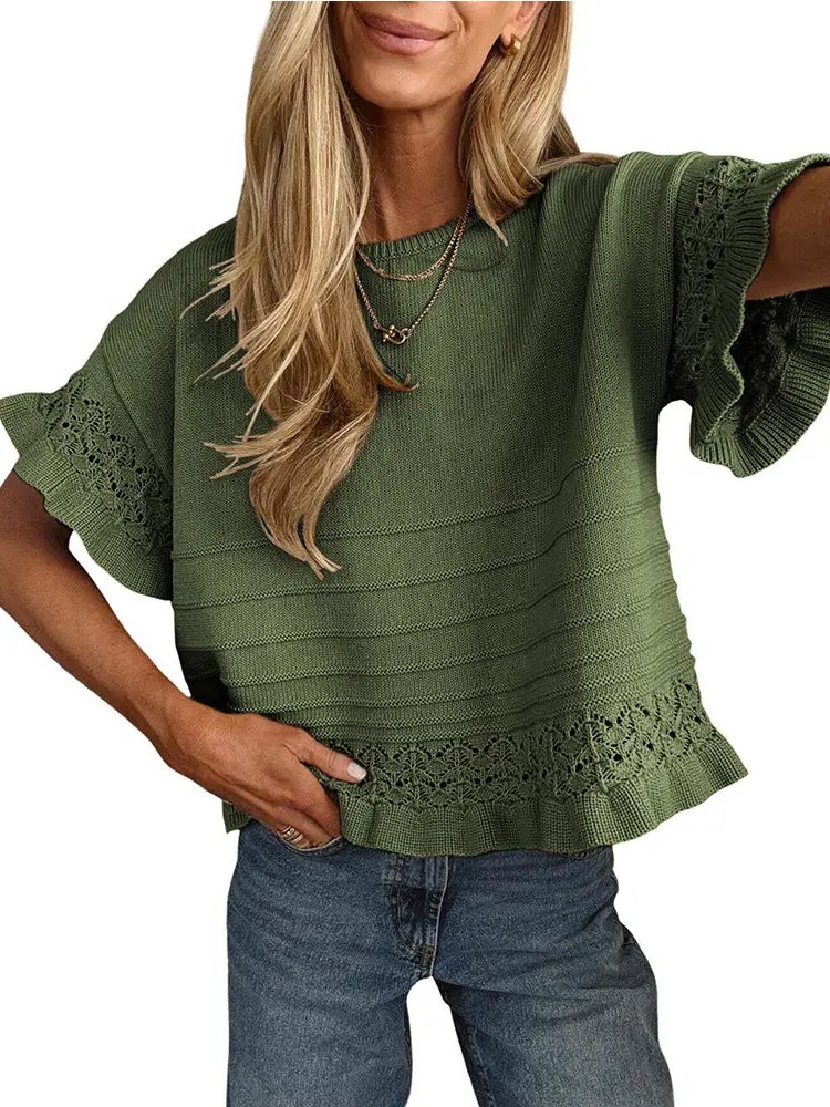 THE OLIVE YOU FOREVER KNIT TOP