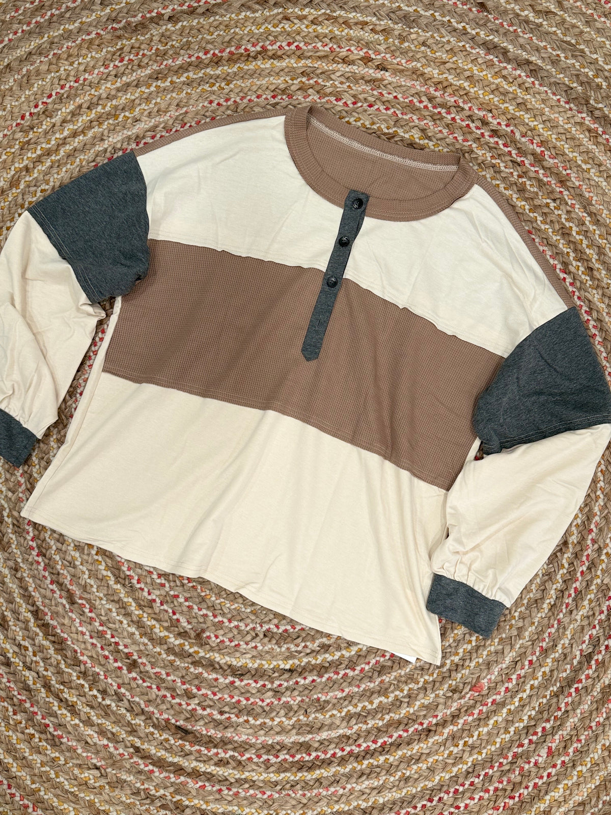THE GROUND COLORBLOCK HENLEY