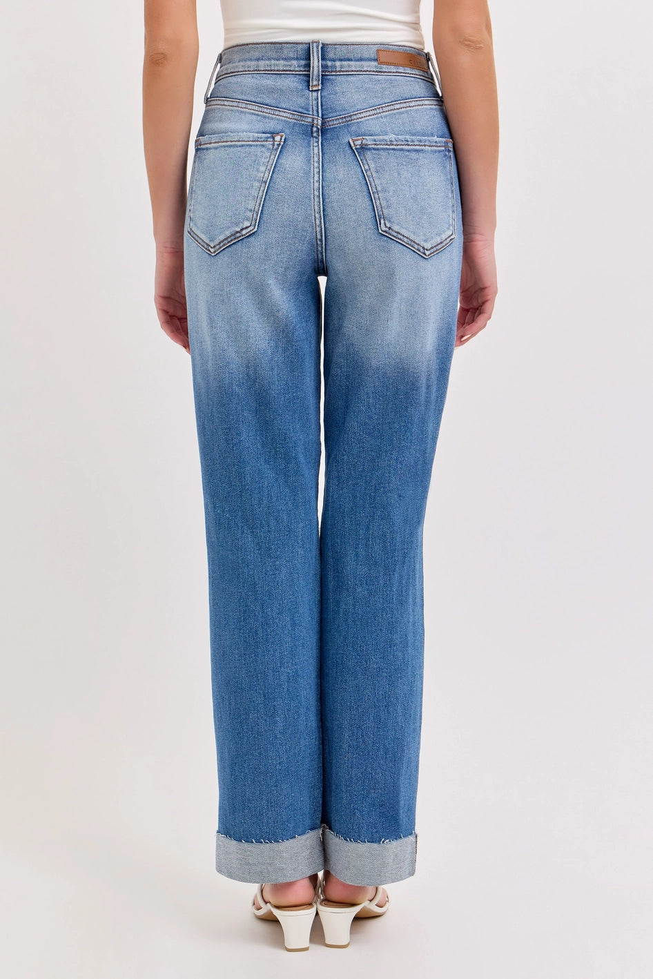 HIGH-RISE DAD JEAN W/ CUFFED HEM