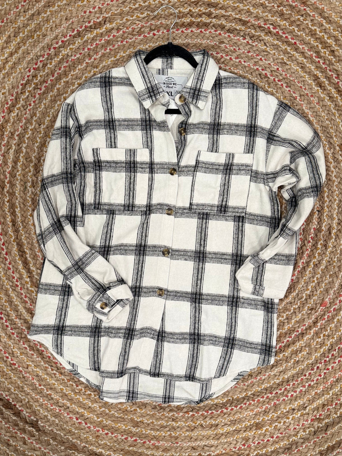 THE MAIN STREET PLAID SHACKET